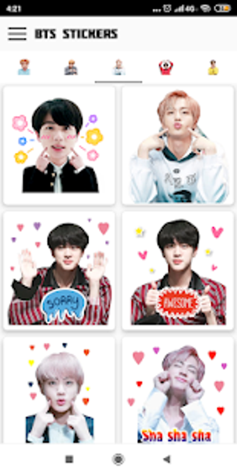 Image 2 for BTS Stickers For Share  B…