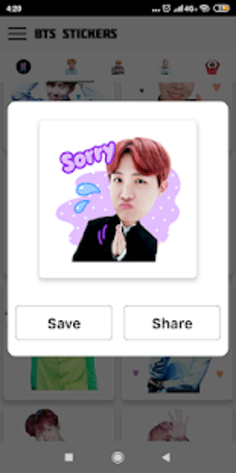 Image 0 for BTS Stickers For Share  B…