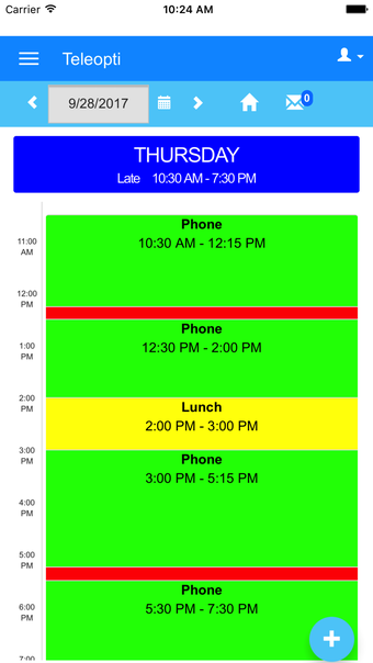Image 2 for Teleopti WFM MyTime