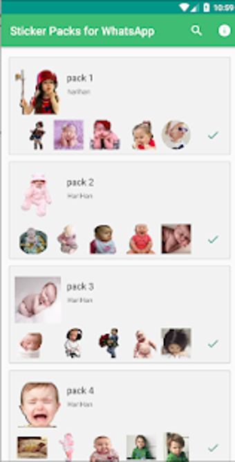 Imagen 1 para Funny Babies Stickers for…