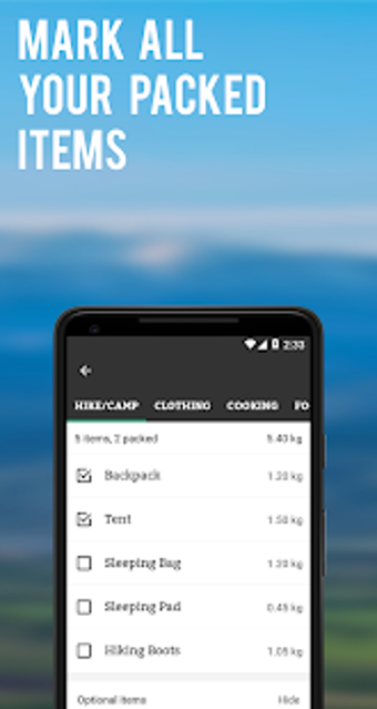 Image 0 for TrekPack - Packing Checkl…