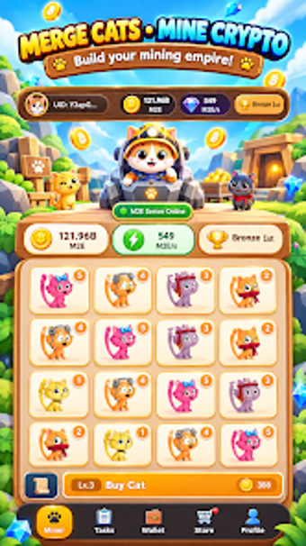 Imagen 0 para MeowMine: Cat Crypto Mini…