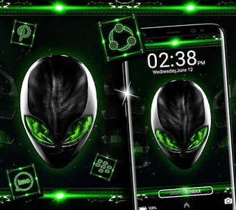 Image 0 for Alien Green Launcher Them…