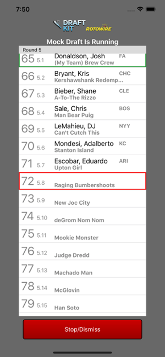 Image 1 for Fantasy Baseball Draft Ki…