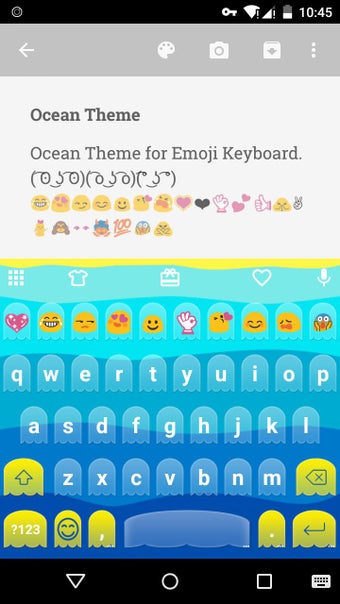 Image 0 for Blue Ocean Emoji Keyboard