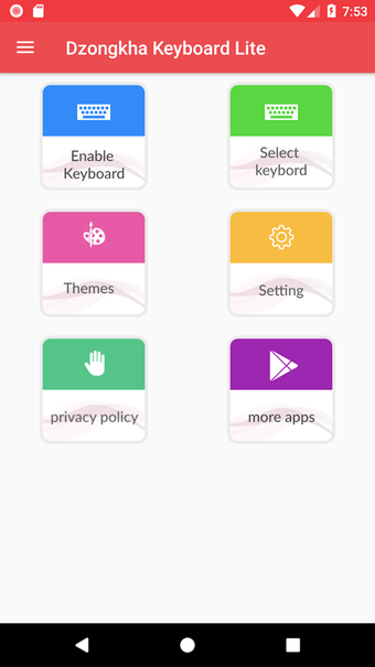 Image 2 for Dzongkha Keyboard Lite