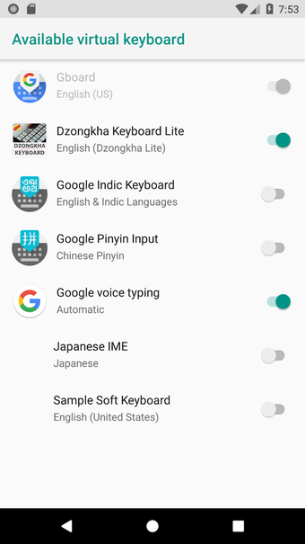 Image 0 for Dzongkha Keyboard Lite