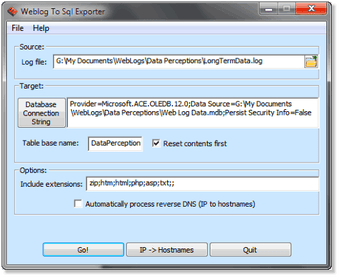 Image 0 for Web Log to SQL Exporter
