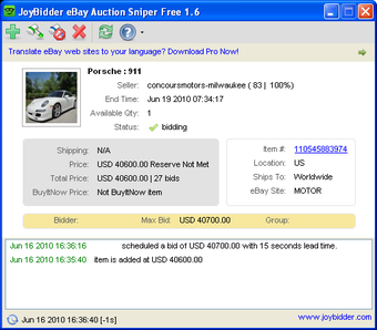 Imagen 0 para JoyBidder eBay Auction Sn…
