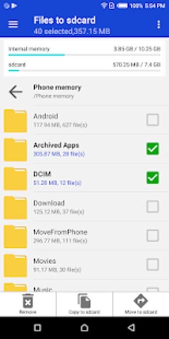 Image 2 for Files to sdcard - Move fi…