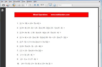 Image 0 for MathLanders Worksheets