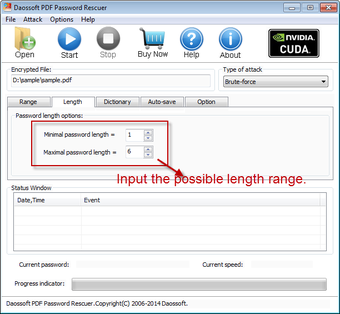 Image 0 for Daossoft PDF Password Res…