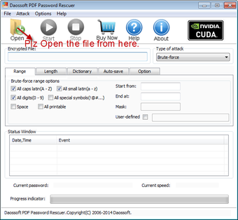 Image 5 for Daossoft PDF Password Res…