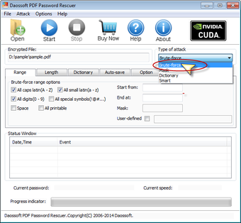 Image 3 for Daossoft PDF Password Res…