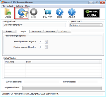 Image 3 for Daossoft PDF Password Res…