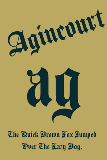 Image 0 for Agincourt FlipFont