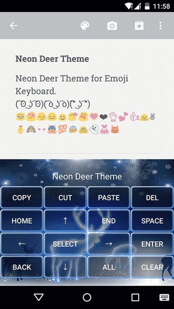 Image 2 for Neon Deer Emoji Keyboard …