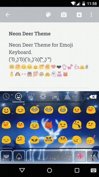 Image 0 for Neon Deer Emoji Keyboard …