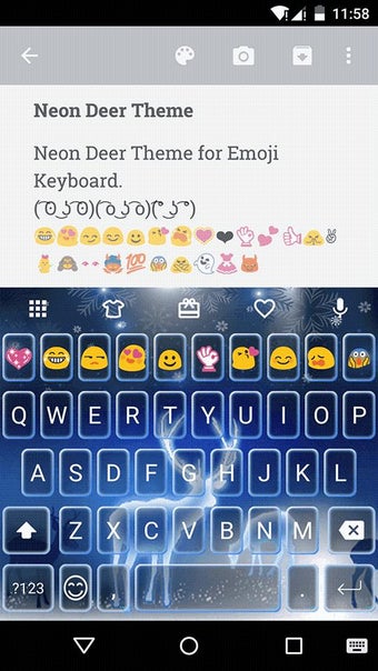 Image 1 for Neon Deer Emoji Keyboard …