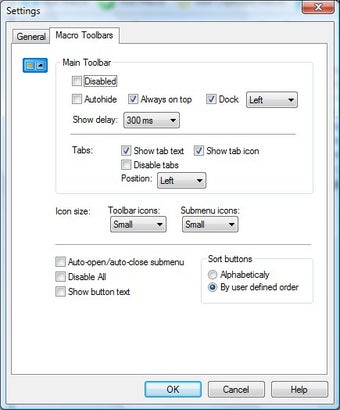 Image 1 for MacroToolbar Free Edition