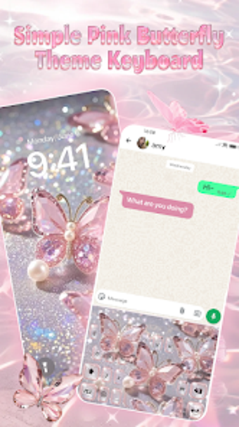 Imagen 0 para Simple Pink Butterfly The…