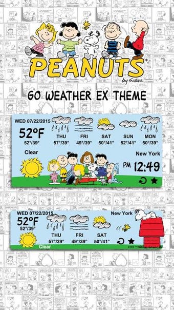 Image 1 for Peanuts Weather Widget Th…