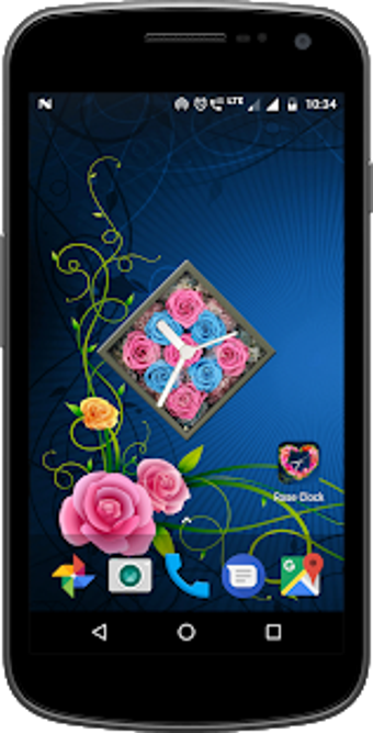 Image 0 for Rose Clock Live Wallpaper