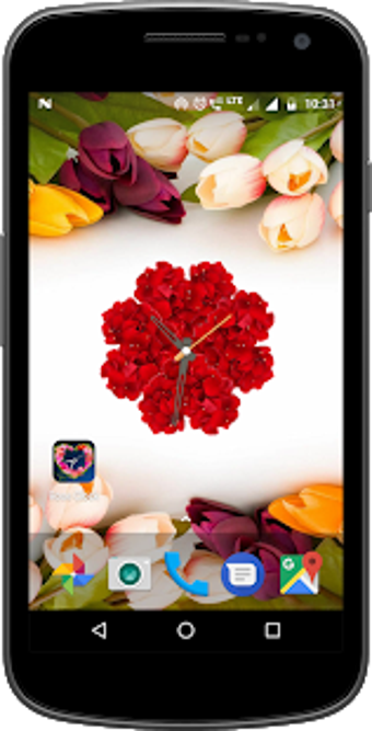 Image 3 for Rose Clock Live Wallpaper
