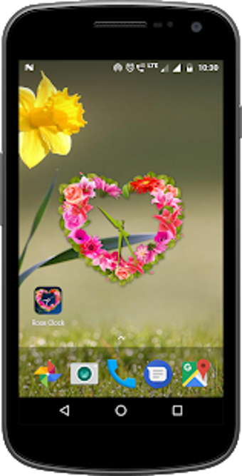 Image 2 for Rose Clock Live Wallpaper