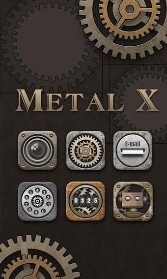 Image 1 for Metal X GO Launcher Theme