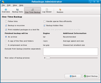 Image 0 for Fwbackups for Fedora