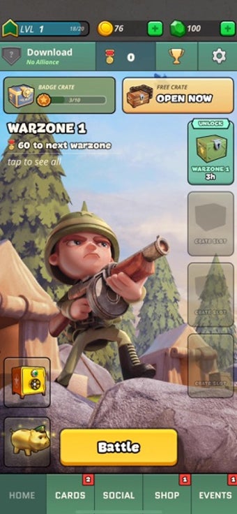 Image 0 for War Heroes Strategy Card …