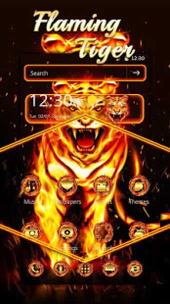 Image 2 for Flaming Tiger Theme