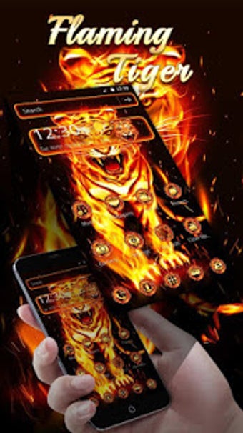 Image 1 for Flaming Tiger Theme