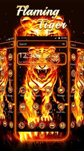 Image 3 for Flaming Tiger Theme