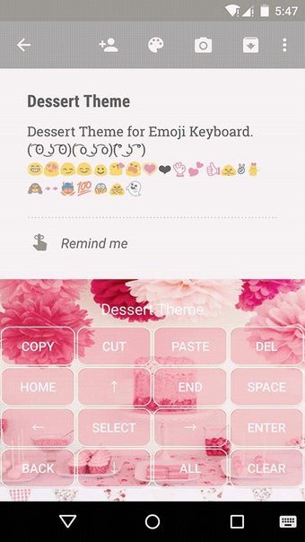 Imagen 1 para Dessert Emoji Keyboard Th…