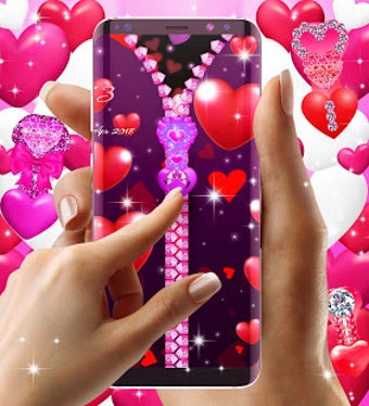 Image 0 for Heart zipper lock screen
