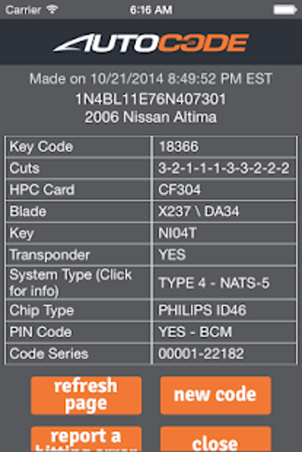 Imagen 2 para AutoCode - VIN to Key Cod…