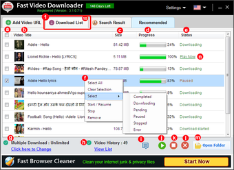 Image 0 for Fast Video Downloader