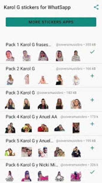 Imagen 2 para Stickers de Karol G para …
