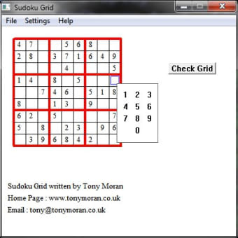 Image 0 for Sudoku Grid