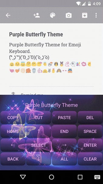 Imagen 1 para Purple Butterfly EmojiKey…
