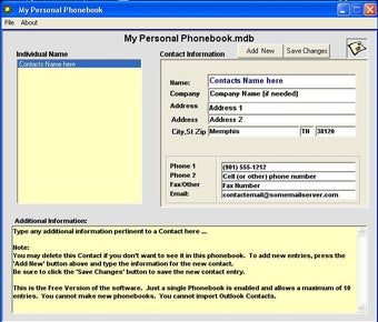 Image 0 for Personal Phonebook