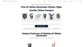 Image 0 for Tatship AI Tattoo Generat…