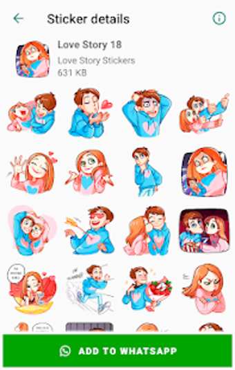 Imagen 3 para Love Story Stickers for W…