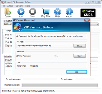 Imagen 1 para iSumsoft ZIP Password Ref…