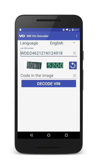 Image 0 for VIN decoder for Mercedes …
