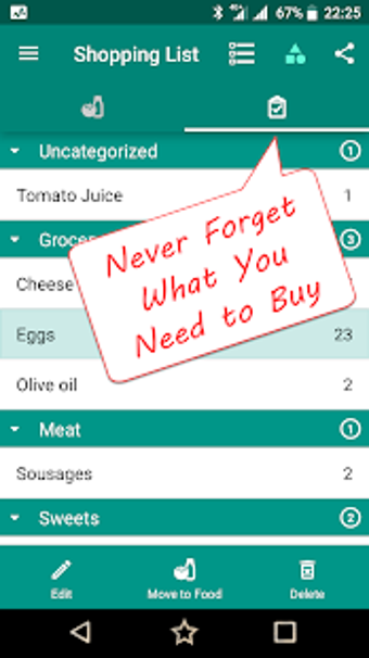 Image 3 for Food Checklist - Grocerie…