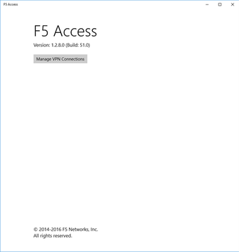 Image 2 for F5 Access for Windows 10
