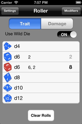 Image 6 for Savage Worlds Dice Roller